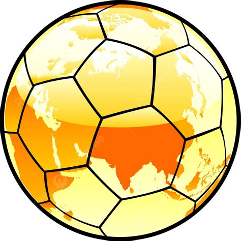 Isolated Soccer Ball With World Map Layout Map Template Vector Vector