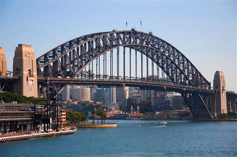 Darling Harbour Bridge Is A Steel Through Arch Bridge Across Sydney