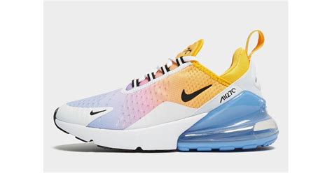 Nike Rubber Air Max 270 W In Yellowbluewhitepink Blue Save 13