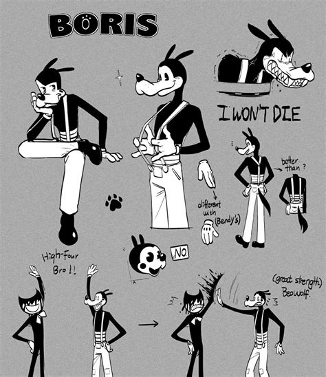 Bendy And The Ink Machine Ponyo Cartoon Styles Cartoon Art Boris The