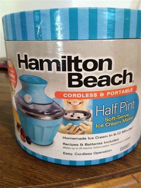 A pint of ice cream seems to be the ultimate comfort food reserved for breakups and lonely friday nights. Sweet Cheeks Adventures: Hamilton Beach Half Pint Soft ...