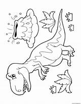 Dinosaurs Dino Triceratops sketch template