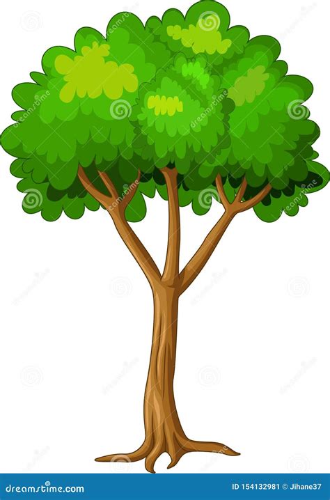 Cool Tree Cartoon Stock Vector Illustration Of Happy 154132981