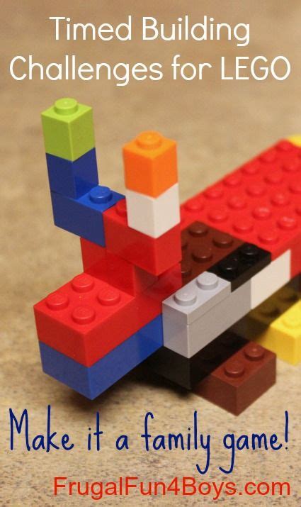 Game With Lego Bricks Timed Building Frugal Fun For Boys And Girls