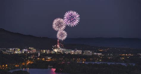 Fireworks Light Up The Sky As ‘well Behaved Canberrans Usher In The