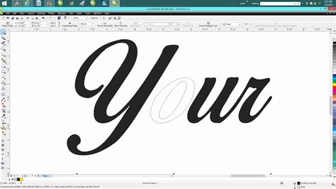 Corel Draw Tips And Tricks Text To Curves And What You Can Do 3 Youtube