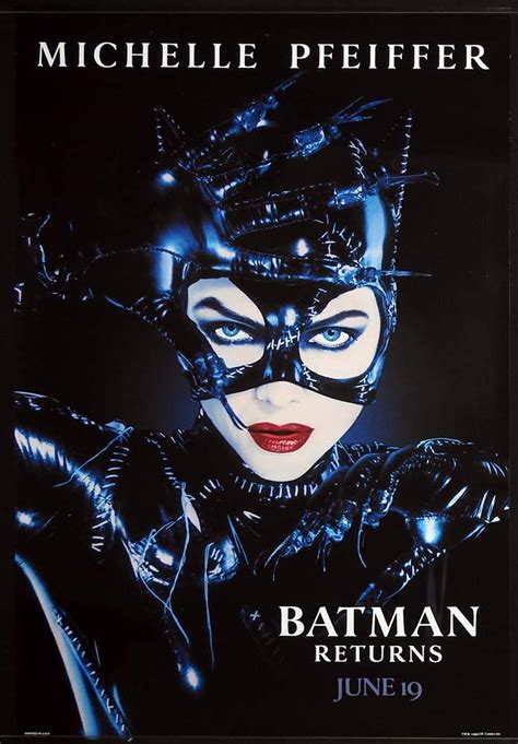 Batman Returns Original Us Advance One Sheet Movie Poster Michelle
