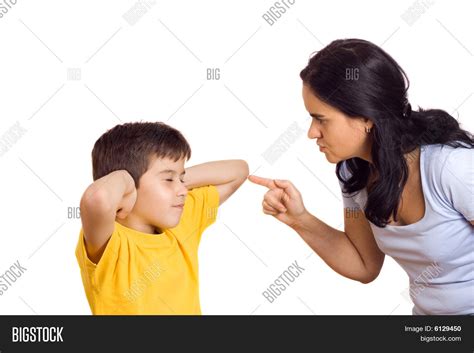 Mother Scolding Her Image Photo Free Trial Bigstock