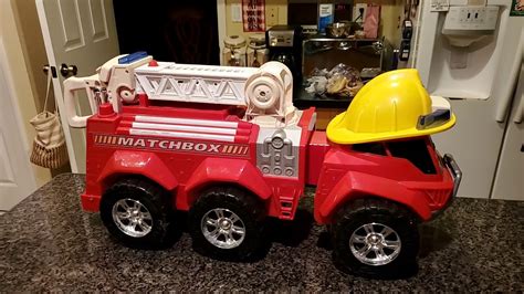 Large Matchbox Fire Truck Show And Review Youtube