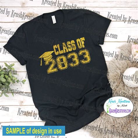 Class Of 2033 Svg File Class Of 2033 Diy Shirt Design 1a Etsy Australia