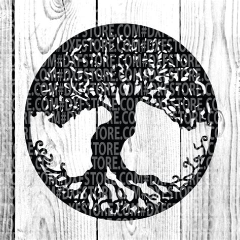 Tree Circle Logo Root Life Of Tree By Dxf Store Thehungryjpeg