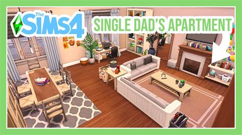 SINGLE DAD'S APARTMENT! || THE SIMS 4 SPEED BUILD 🏡 - YouTube