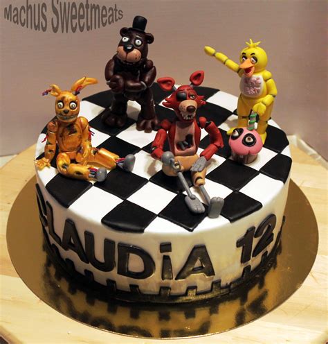 Five Nights At Freddy S Cake Topper Happy Birthday Ca