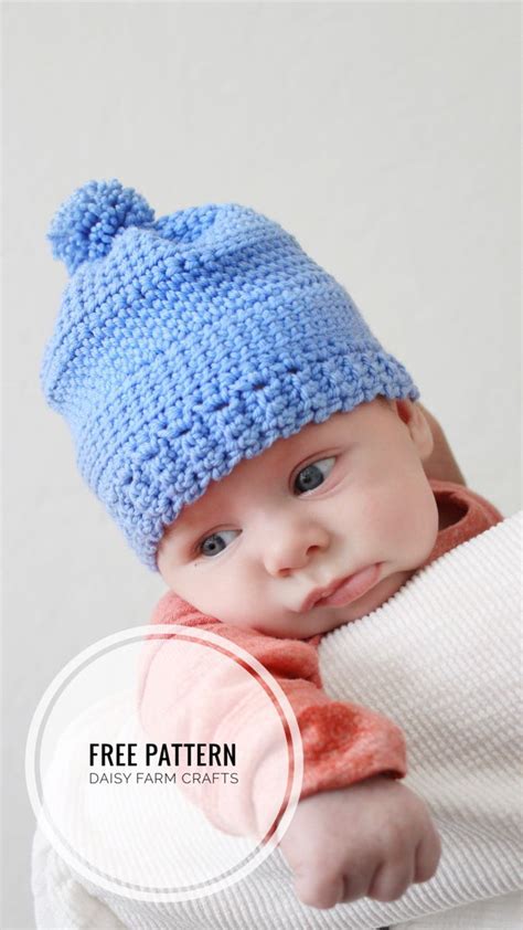 Daisy Farm Crafts In 2021 Crochet Baby Hat Patterns Crochet Baby