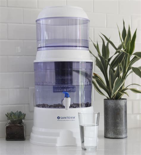 santevia gravity water system countertop model with fluoride filter au kitchen