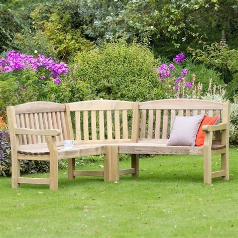 Buy corner bench seating and get the best deals at the lowest prices on ebay! Corner Garden Bench Large L Shape Shaped Wooden H43 x W186 ...