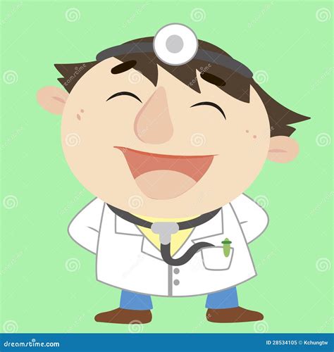 Doctor Cartoon Character Vector Illustration Royalty Free Stock Photo