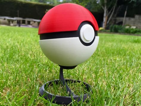 Pokeball Fully Functional With Button And Hinge By Mrfozzie