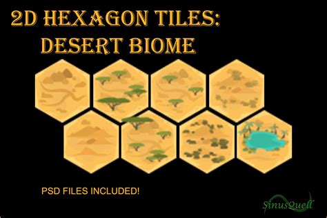 2d Hexagon Tiles Desert Biome 2d Environments Unity Asset Store