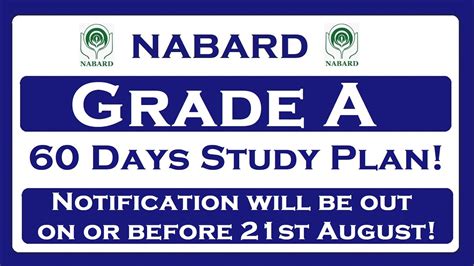 Nabard Grade A 60 Days Study Plan Youtube