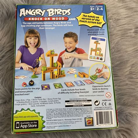 Mattel Angry Birds Knock On Wood Board Game 2010 Sealed New In Original