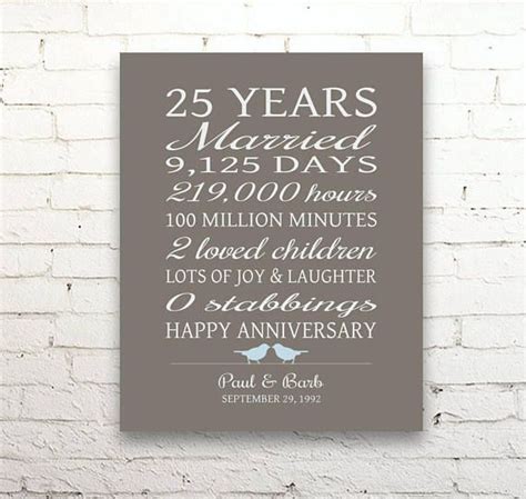 25 Year Anniversary T 25th Anniversary Art Print