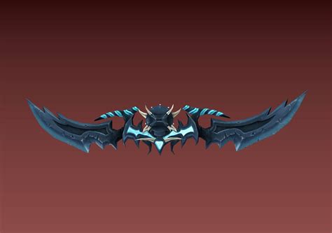Double Bladed Sword Bow 3d Model By Alexkovalev