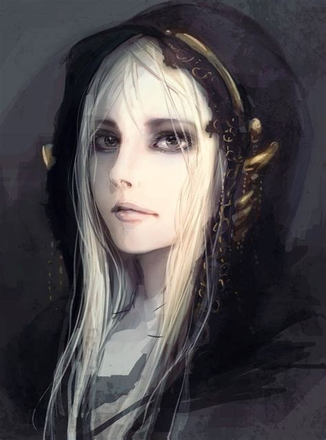 White Hair Woman Character Portraits Dark Souls Fantasy Art Women