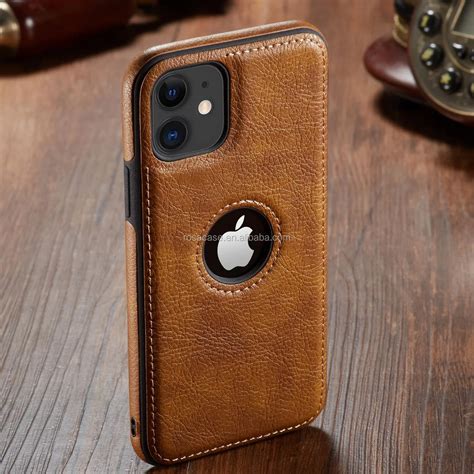 For Iphone 12 Case Luxury Pu High Quality Business Leather Stitching