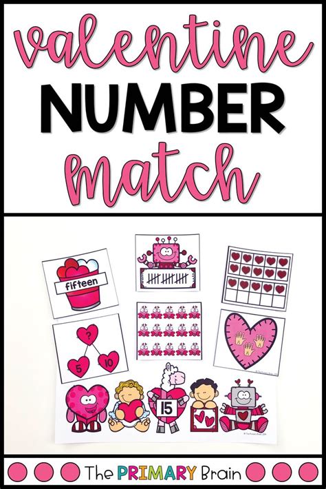 Numbers To 20 Math Center Activity Valentines Day Themed Math