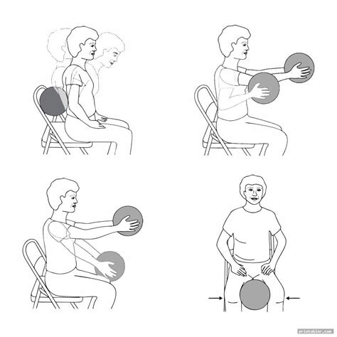 Bring them up and place your forearms on the bench. Printable Seated Exercises for Seniors - Gridgit.com