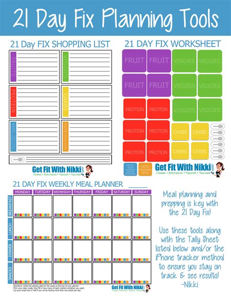 Day Fix Printables