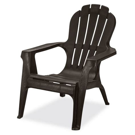 Us Leisure Resin Adirondack Plastic Patio Furniture Chair Brown