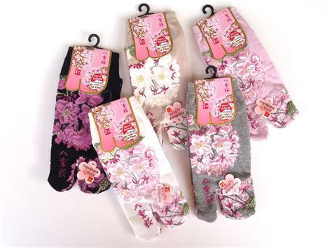 Nagomi Japanese Cherry Blossoms Tabi Socks Split Toe Flip Flops Flowers Yae Ebay