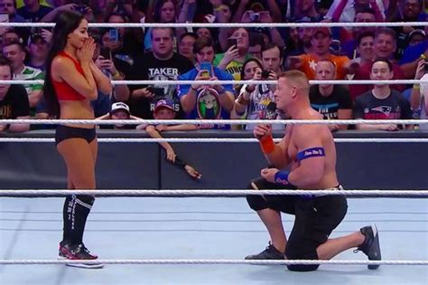 John Cena And New Fiancée Nikki Bella Strip Naked To