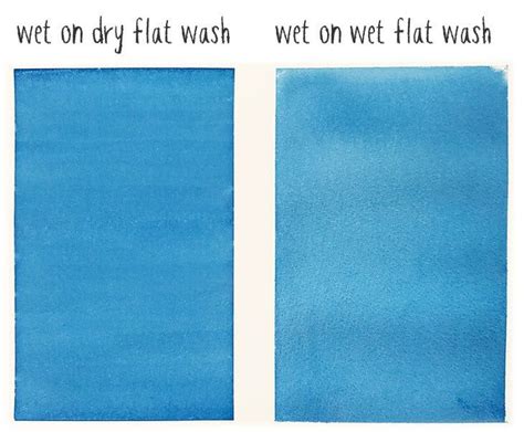Two Different Shades Of Blue And White With The Words Wet Or Dry Wash
