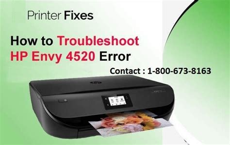 How To Fix Hp Envy 4520 Error Hp Envy 4520 Model Printer Gadget Is