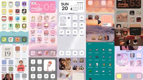 Apple in ios 14 redesigned the home screen for the first time in a long time, introducing an app library that lets you hide apps, widgets that can be placed among apps, and more. 30+ Aesthetic iOS 14 Home Screen Theme Ideas | Gridfiti
