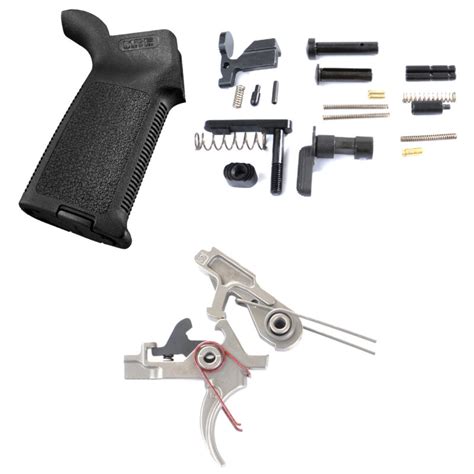 At3 Ar 15 2 Stage Lower Parts Kit With Nickel Boron Trigger And Magpul