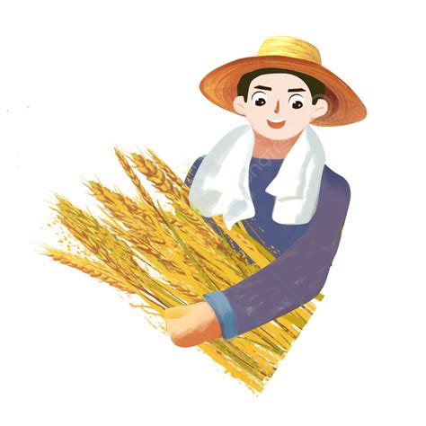 Psd Layered Material White Transparent Psd Material Of Wheat Farmer A