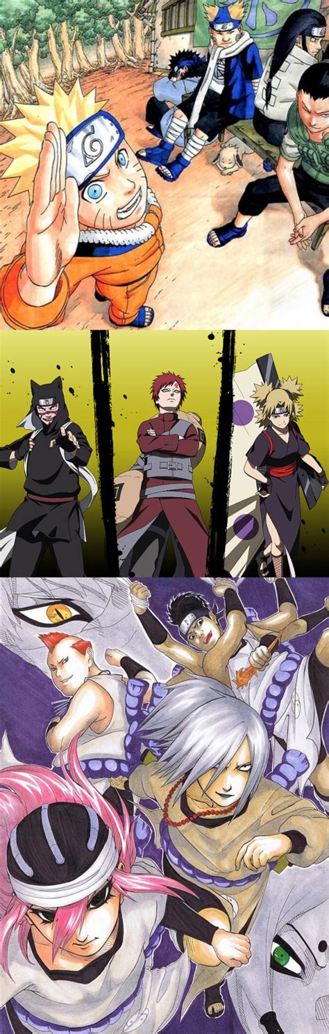 Sasori And Hidan Vs Sasuke Retrieval Squad Sound Five Sand Siblings Battles Comic Vine