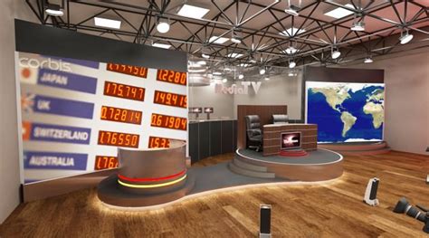 Tv Studio Interior Scene 3d Model Max Obj 3ds