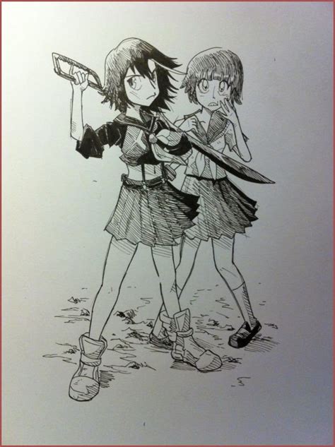 Otaku Soup Anime Blog Fan Art Friday Ryuko And Mako