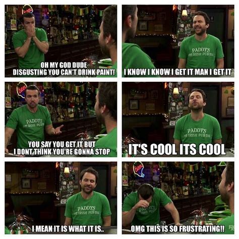 It S Always Sunny In Philadelphia Mac And Charlie Kelly Drinking Paint
