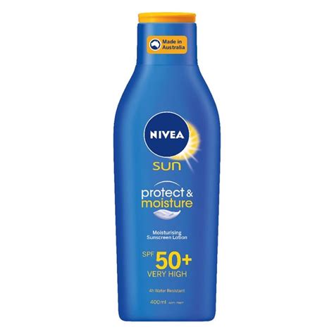 Nivea Sun Moisturising Sunscreen Lotion Spf 50 400ml Chemist Direct