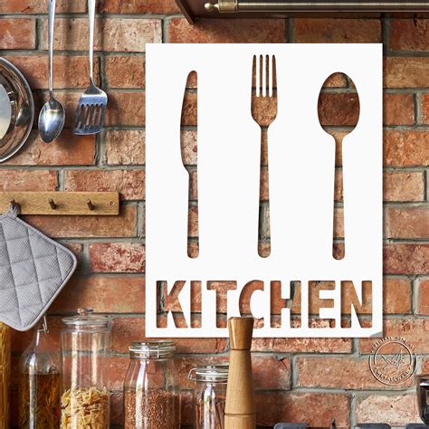 Metal Wall Art Kitchen Sign Decor Funny Kitchen Signs Metal Etsy