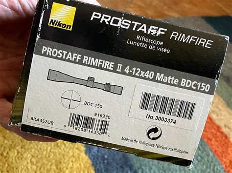 New Unused Nikon PROSTAFF RIMFIRE II Riflescope X BDC Reticle EBay