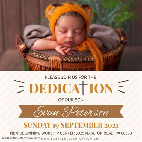 Baby Dedication Invitation Artofit