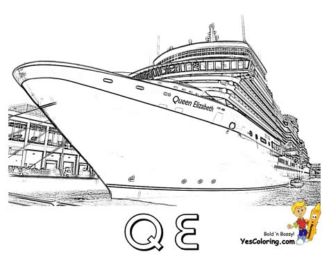 Coloring Page Cruise Ships Free Cruise Ship Cruise Ship Coloring