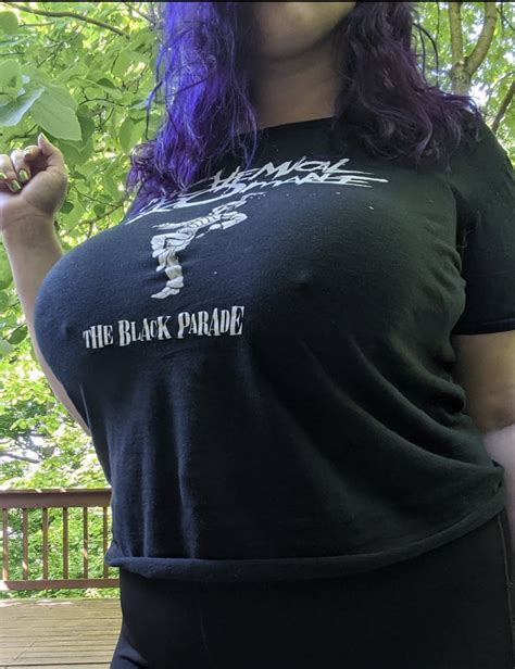 Too Busty To Hide Under An Emo Tee F Gag